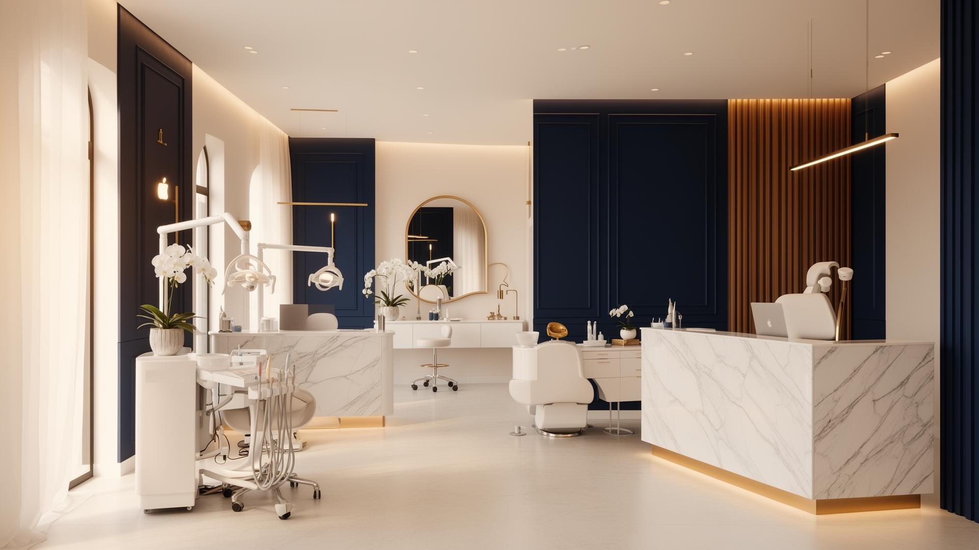 Luxury dental clinic interior in Sector 20 Noida